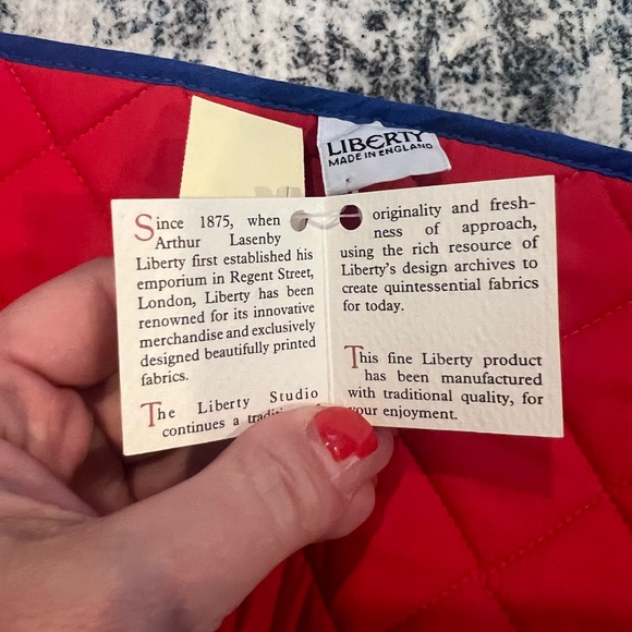 Liberty Red Quilted Kitchen Mitt - Picture 5 of 6